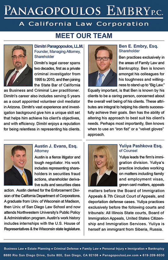 Panagopoulos Embry P.C. Business Postcard Team